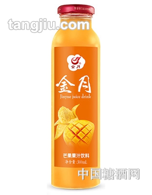 金月芒果果汁飲料玻璃小瓶300ml