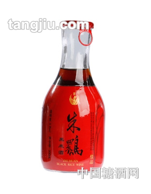 朱鹮黑米酒半甜9度紅標300ml