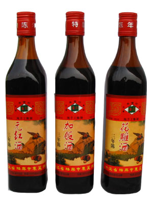 三年陳元紅、加飯（花雕）酒500ml