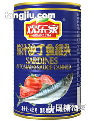 歡樂家茄汁沙丁魚罐頭425kg罐裝