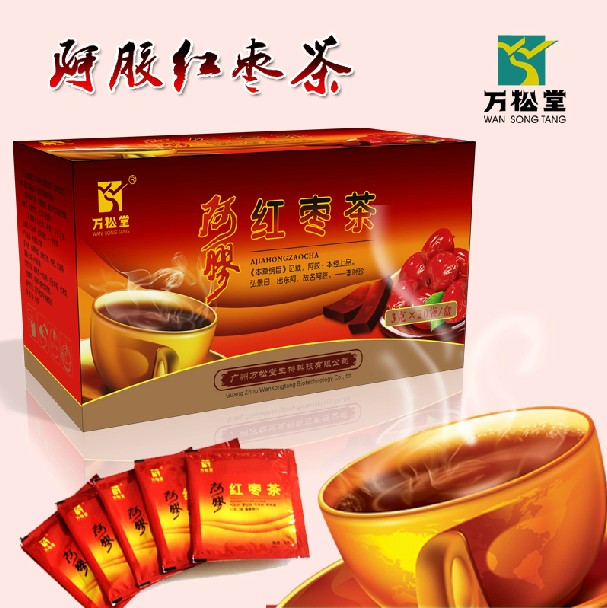 萬(wàn)松堂阿膠紅棗茶 美容養(yǎng)顏保健袋泡茶