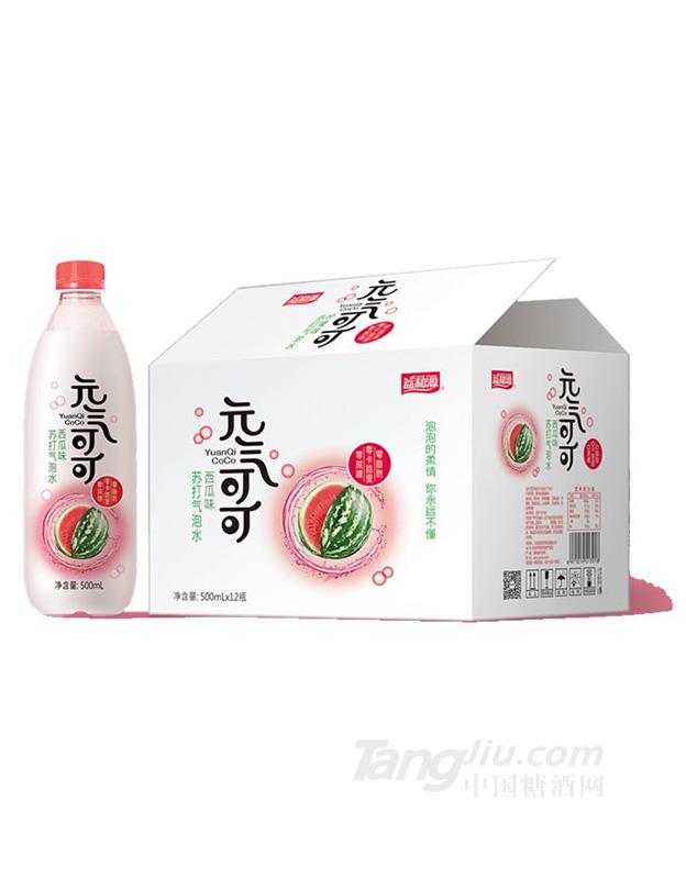 元氣可可 氣泡蘇打水（西瓜味）480ml