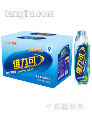 恒偉維力可500mlX15維生素飲料藍(lán)