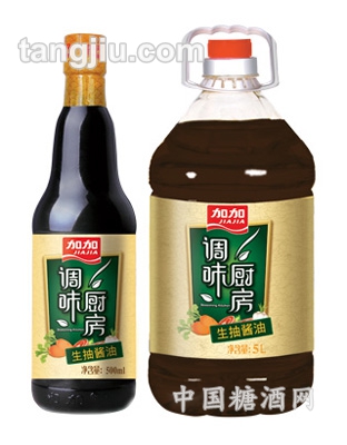 加加調(diào)味廚房&amp;#8226；生抽醬油500ml