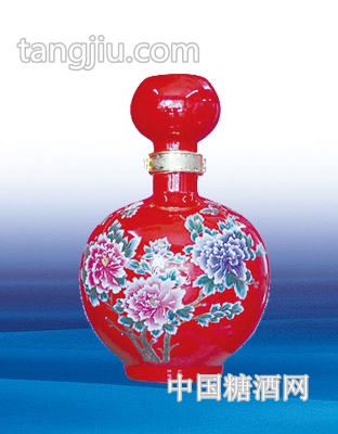 陶瓷酒壇榮華富貴2500ml