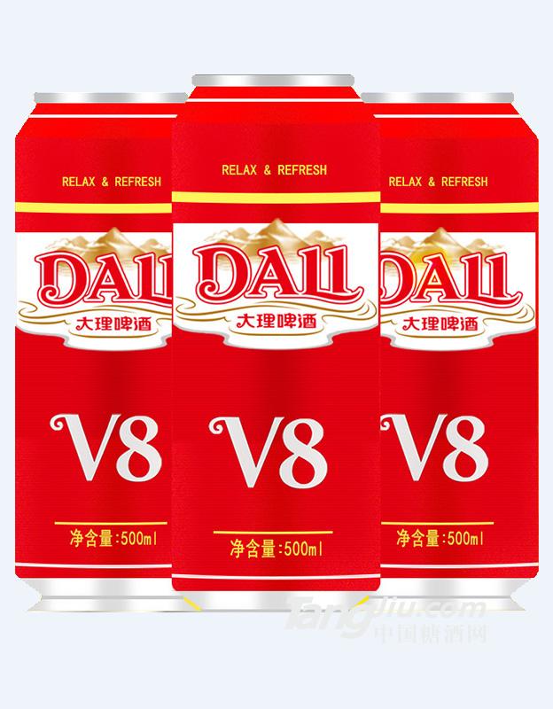 大理啤酒-V8罐裝-500ml