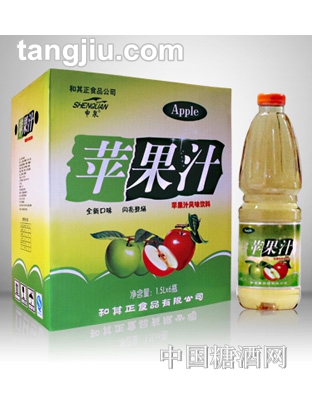 申泉蘋(píng)果汁風(fēng)味飲料1.5L