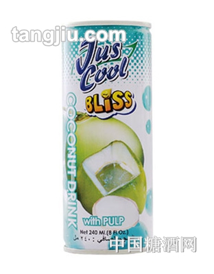 Jus cool椰子汁含粒240ml