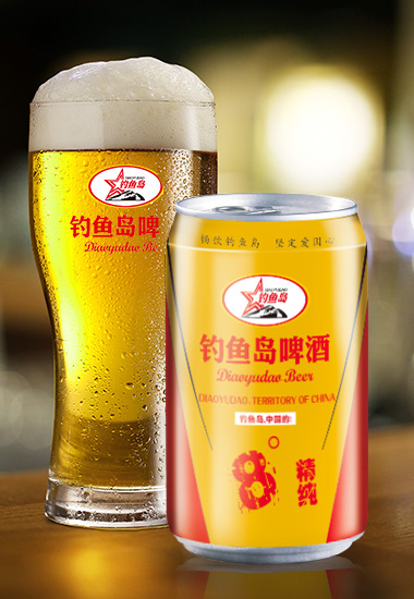 釣魚(yú)島罐裝啤酒精純8&#176;P（330ml）