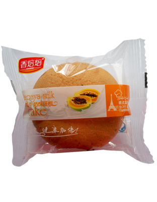 木瓜牛奶味蛋糕-合肥樂派食品