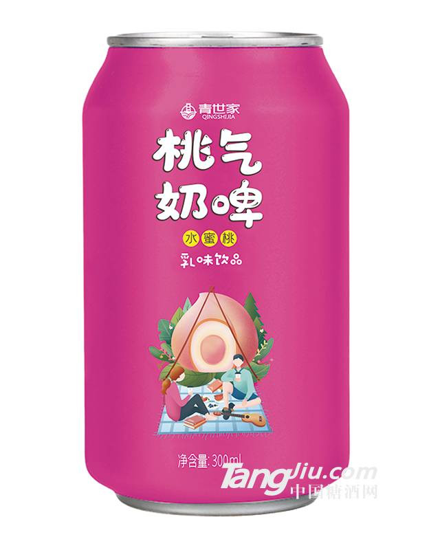 青世家-桃氣奶啤水蜜桃味300ml