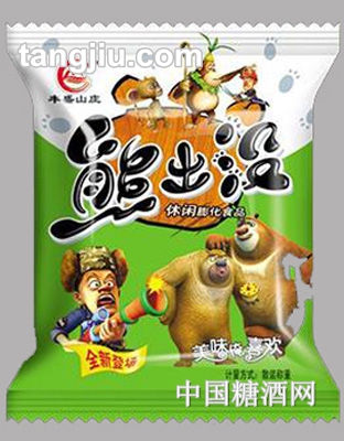 豐盛山莊熊出沒膨化食品-綠