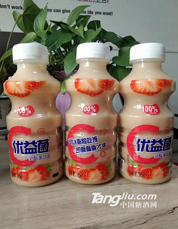 優(yōu)益菌乳酸菌飲品340ml草莓味