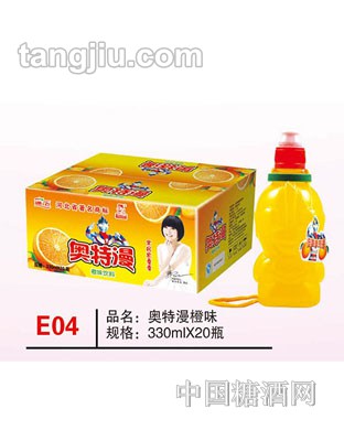 E04 品名：奧特漫橙味 規(guī)格：330mlx20瓶