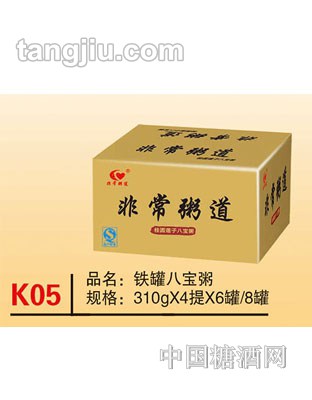 K05 品名：鐵罐八寶粥 規(guī)格：310x4提x6罐、8罐