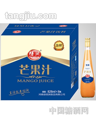 恬潤(rùn)生榨芒果汁飲料828ml