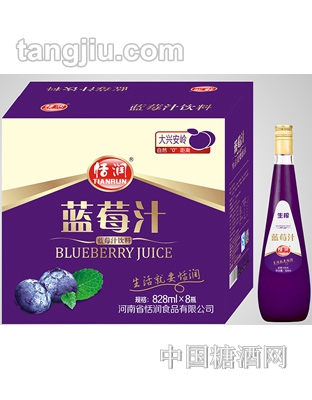 恬潤(rùn)藍(lán)莓汁飲料828ml