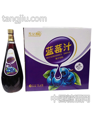 1.5Lx6瓶藍莓汁果汁飲料