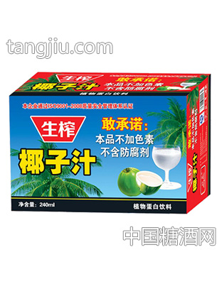 欣泉椰子汁植物蛋白飲料240ml