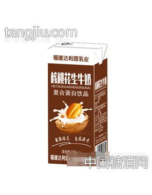 福建達(dá)利園乳業(yè)核桃花生牛奶250ml