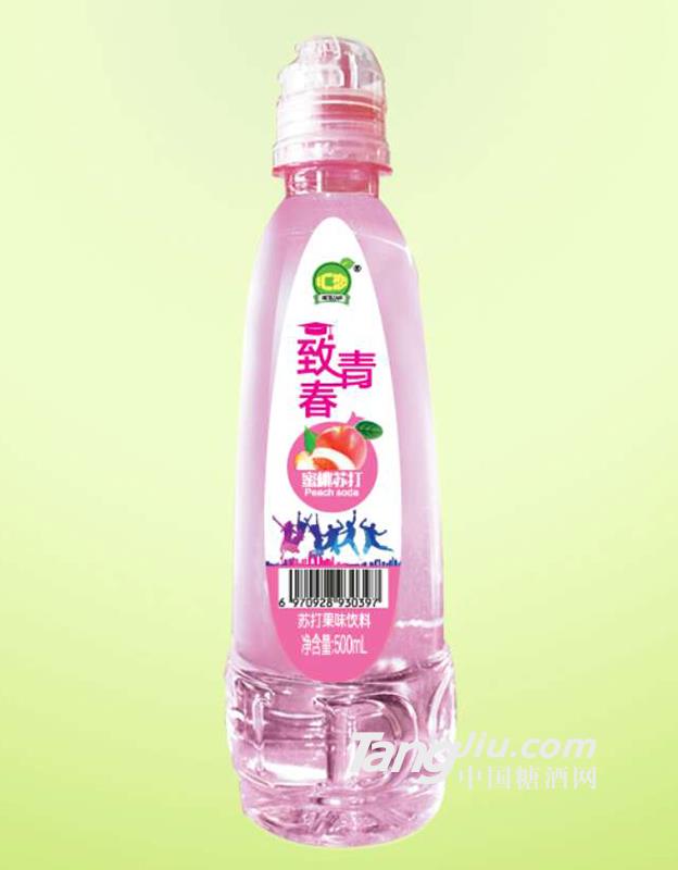 匯戀-致青春蜜桃蘇打蘇打果味飲料-500ml