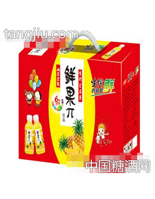 鮮果π生榨菠蘿汁飲料500mlx8瓶