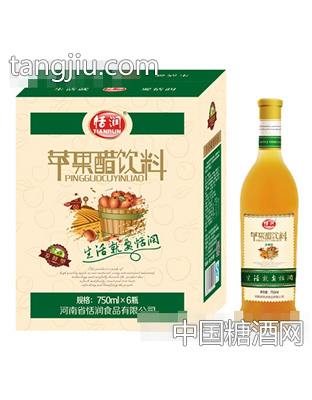 恬潤蘋果醋飲料750ml×6瓶