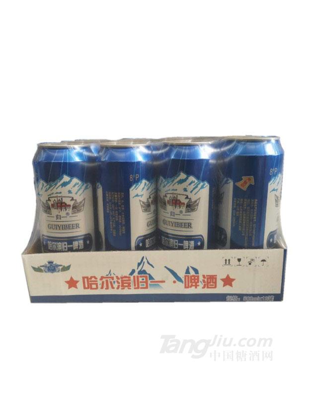 哈爾濱歸一啤酒500ml×12罐