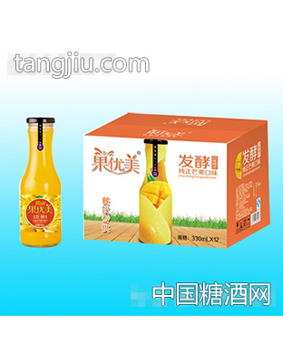 果優(yōu)美益生菌發(fā)酵芒果汁330mlx12瓶