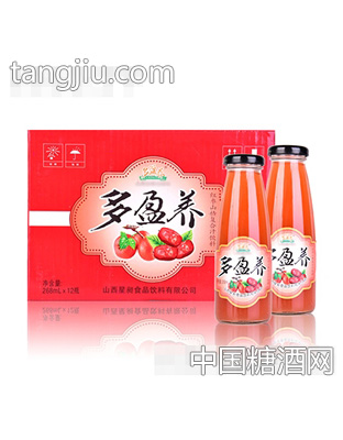 多盈養(yǎng)紅棗山楂復(fù)合汁飲料268ml