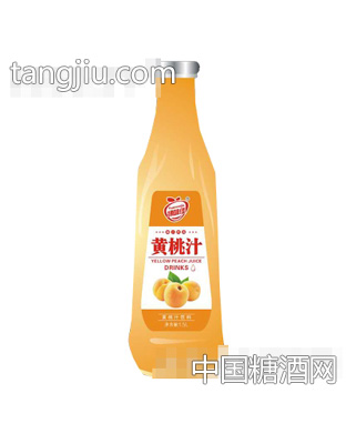 緣味佳黃桃汁果汁飲料1.5l