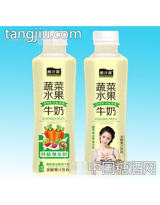 酷汁源蔬菜水果牛奶果汁500ml