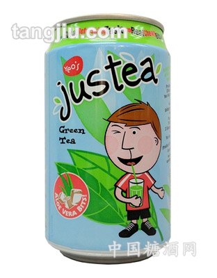 Justea綠茶蘆薈爽（蜜桃口味）300ml