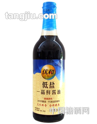 優(yōu)和低鹽一品鮮醬油500ml