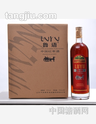 魯語(yǔ)紅棗酒水晶瓶12度-700ml