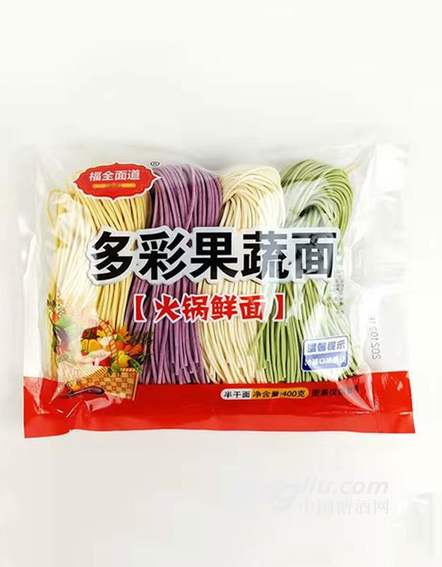 福全面道多彩果蔬面400g