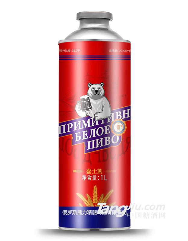 嘉士熊俄式小麥白啤酒1L