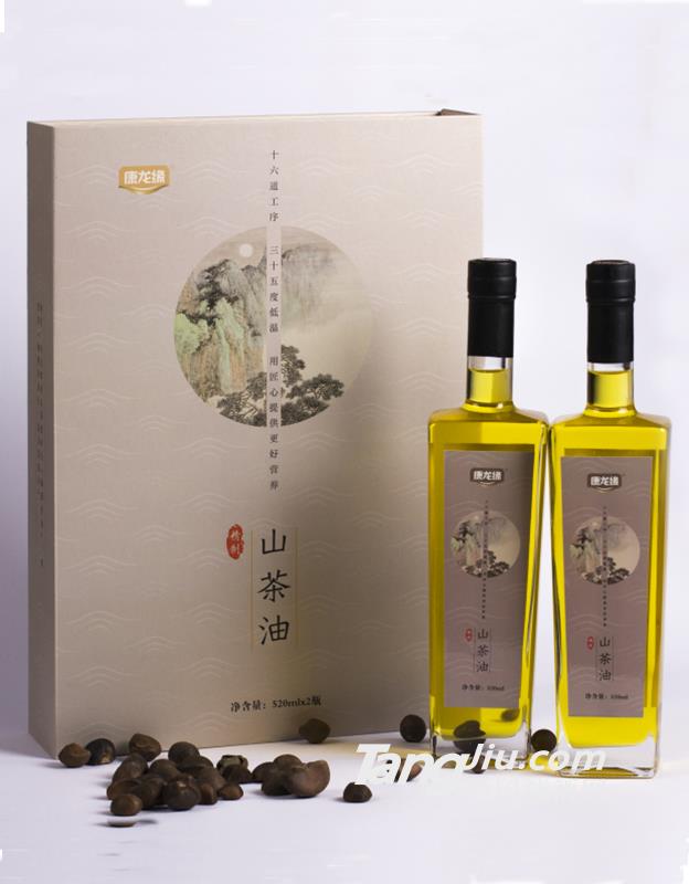 康龍緣山茶油山水禮盒520ml