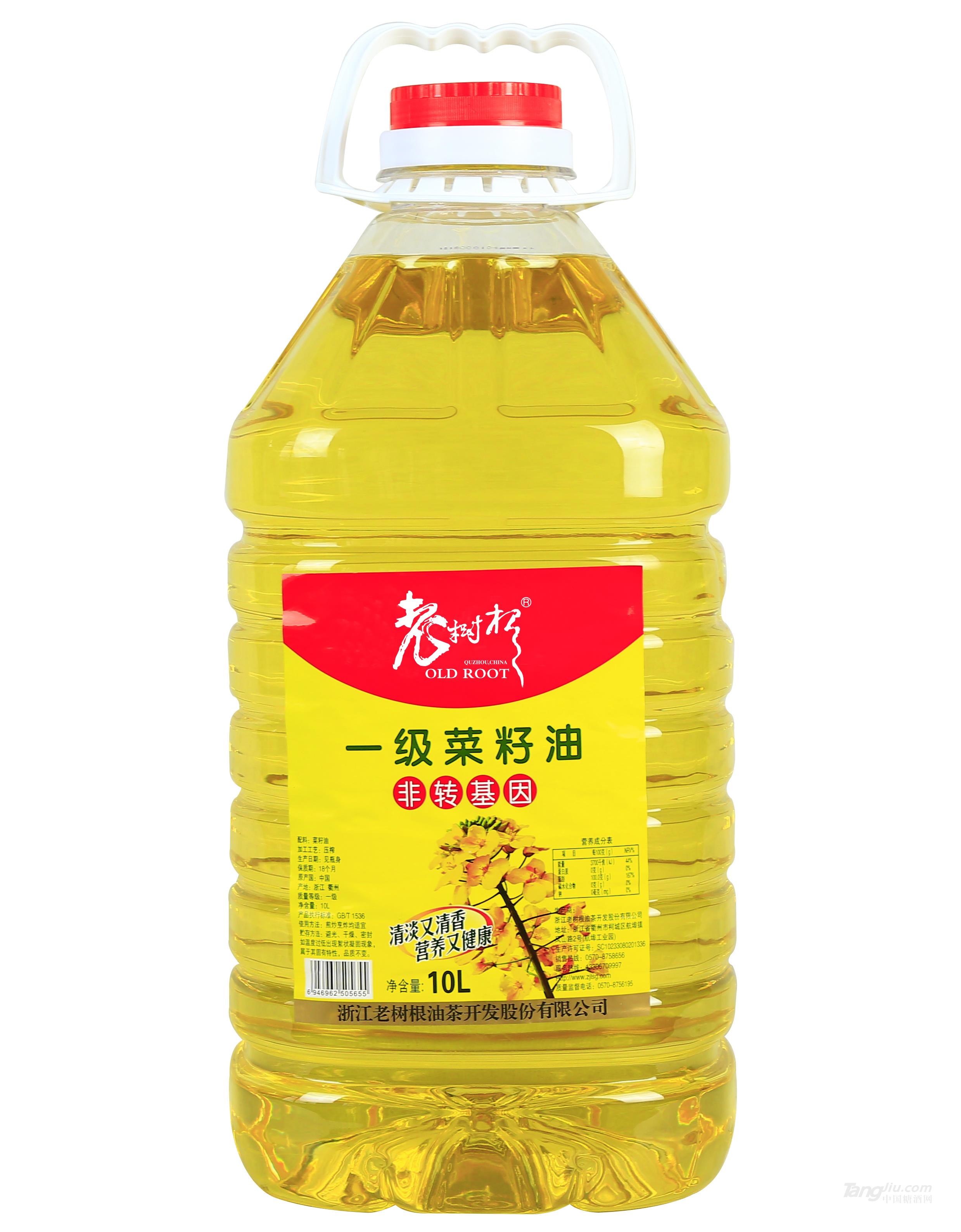 老樹根一級菜籽油10L