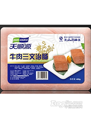 天順源牛肉三文治腸400g