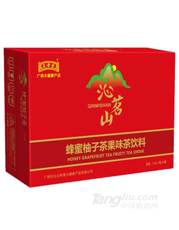 王老吉沁茗山蜂蜜柚子茶果味茶飲料-310mlx24瓶