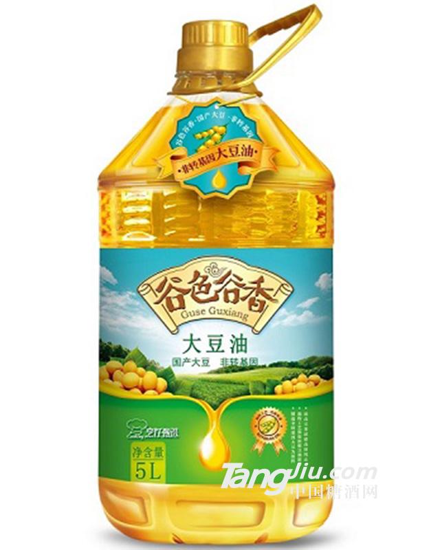 谷色谷香非轉(zhuǎn)基因大豆油 5L