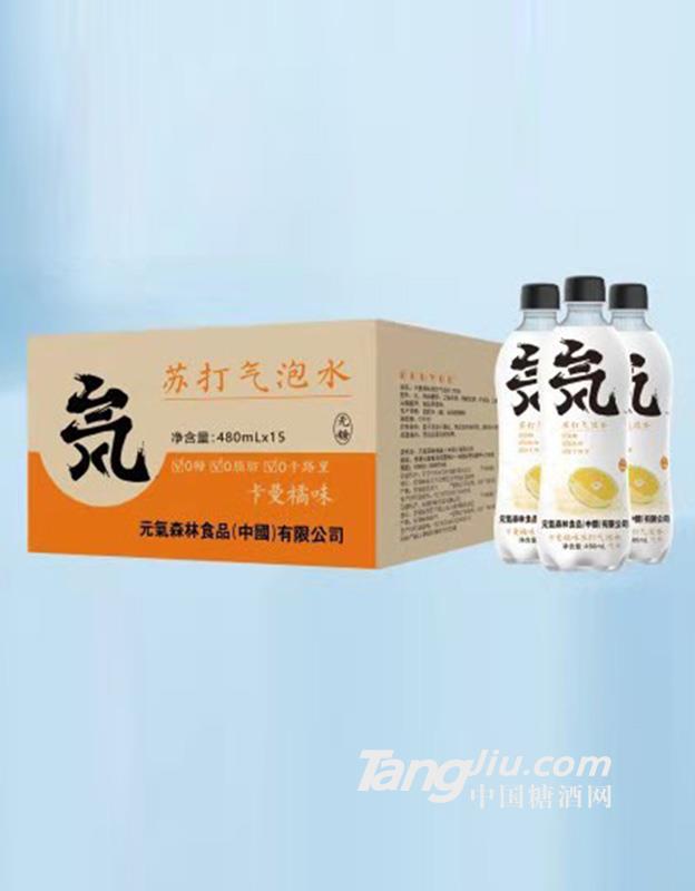 蘇打氣泡水-卡曼橘味480ml