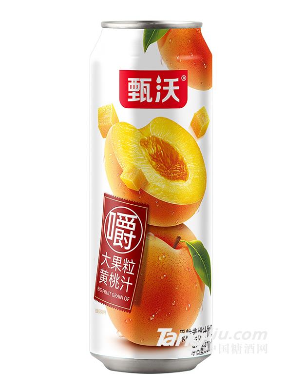 甄沃大果粒黃桃汁500ml