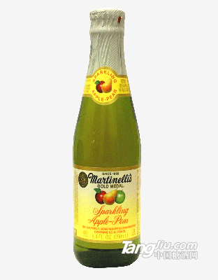 MARTINELLI‘S瑪?shù)偬炷崂嫣O果汁汽水（碳酸飲料）250ml