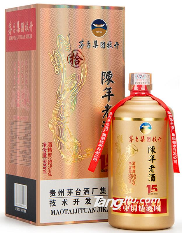 52°茅臺(tái)技開(kāi)陳年老酒15年500ml