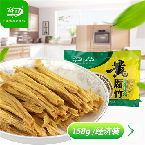 供應(yīng)我當家158g黃豆腐竹 河南特產(chǎn)黃豆腐竹